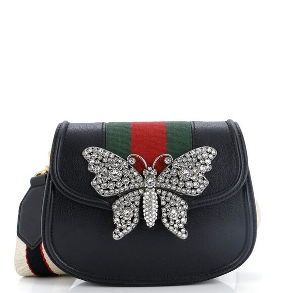 Gucci Handbags - Gucci Totem Shoulder Bag Leather Small Black